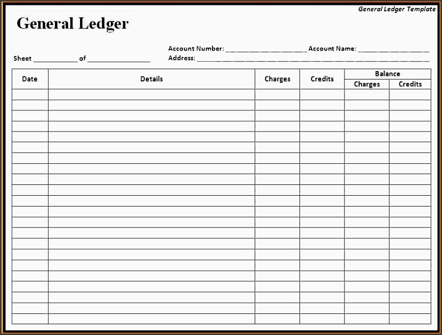 Expense Ledger Printable