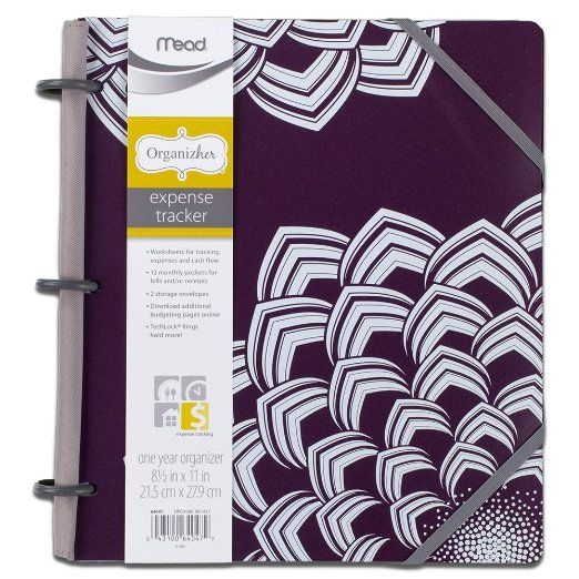 Expense Tracker Mead Organizher Purple Poly 8 5 X 11 Inches