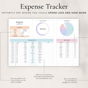 Expense Tracker Pretty Printable Wolfsafety