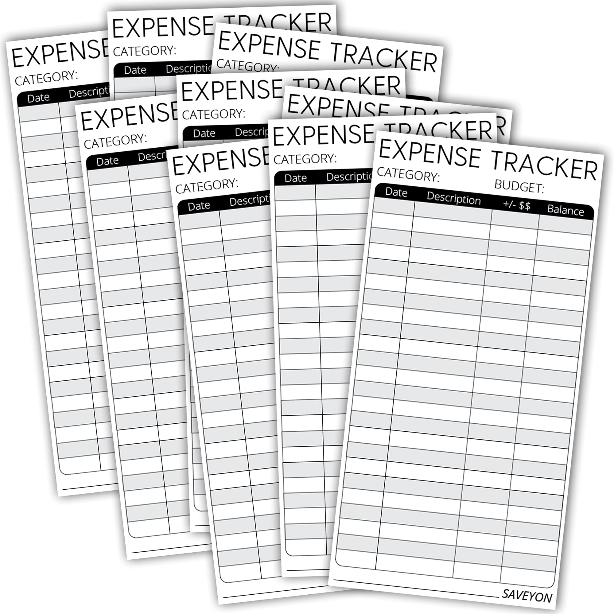 Expense Tracker Printable For Envelope Menszip