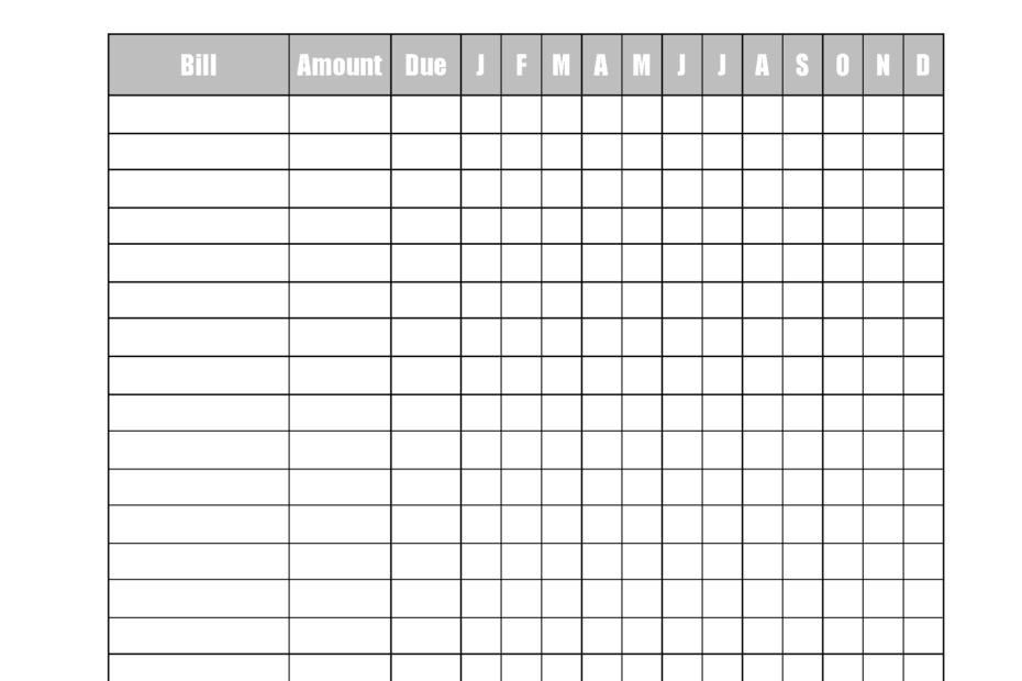 Expense Tracker Printable Nymyte
