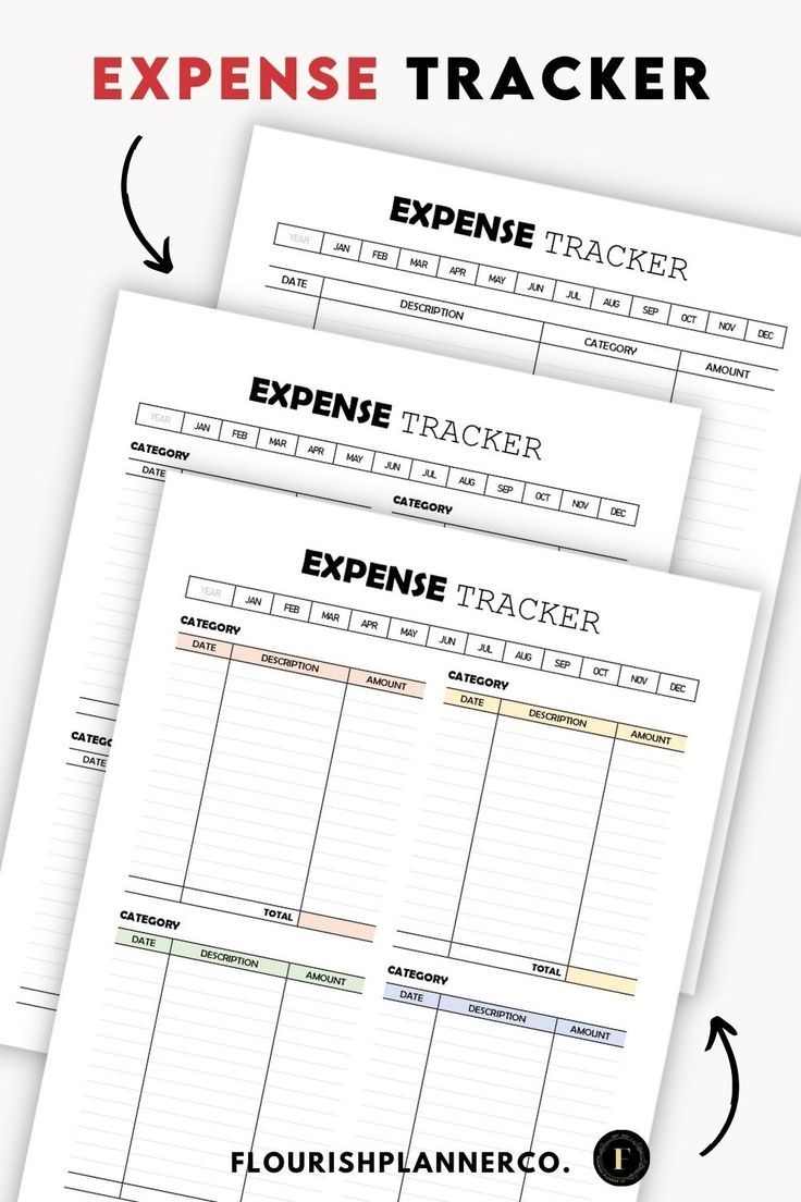 Expense Tracker Printable Weekly Expenses Planner Printable Expense 