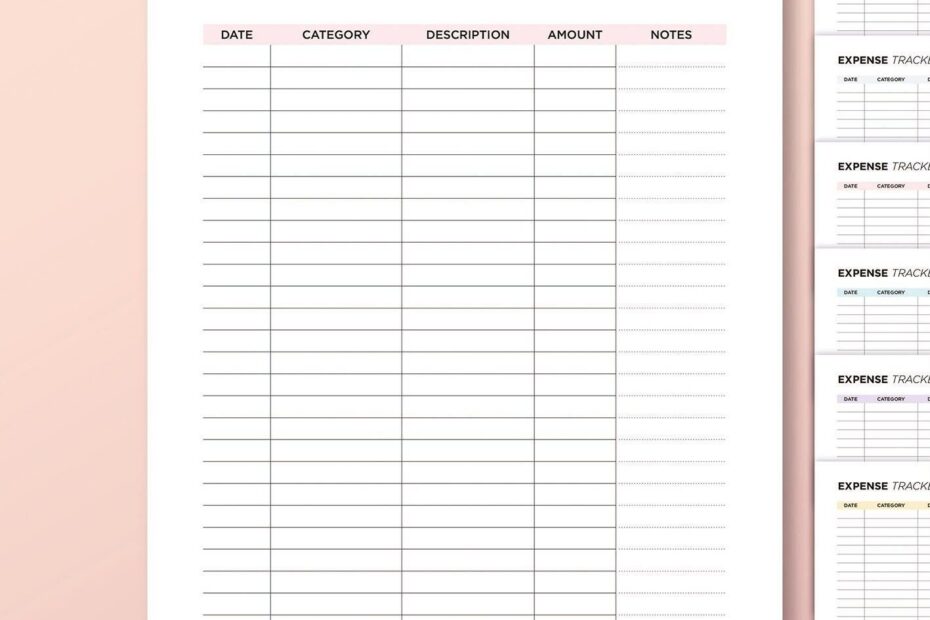 Expense Tracker Weekly Expense Tracker Printable Business Expense Log