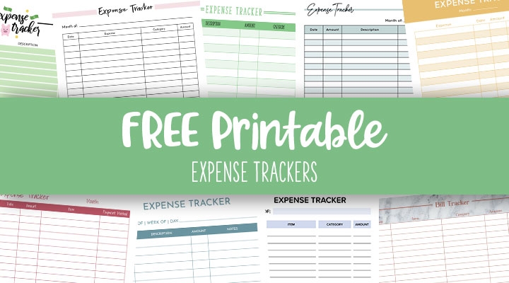Expense Trackers Printable Golfarch