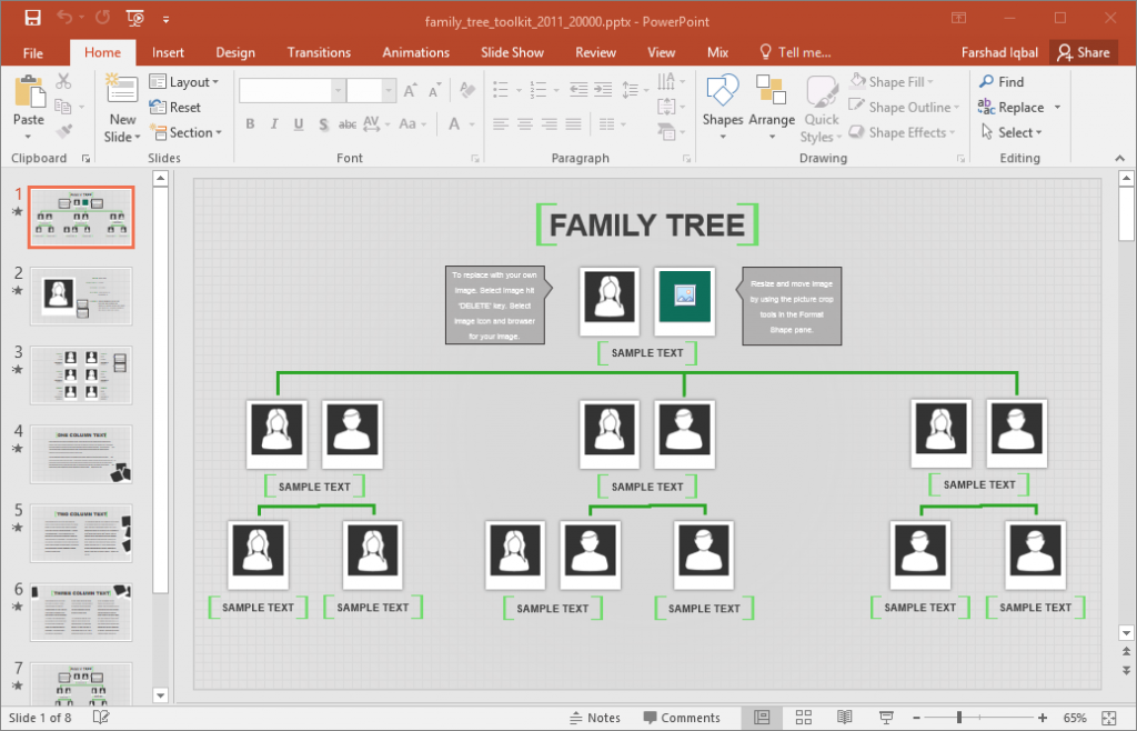 Family Tree Excel Template Dev onallcylinders