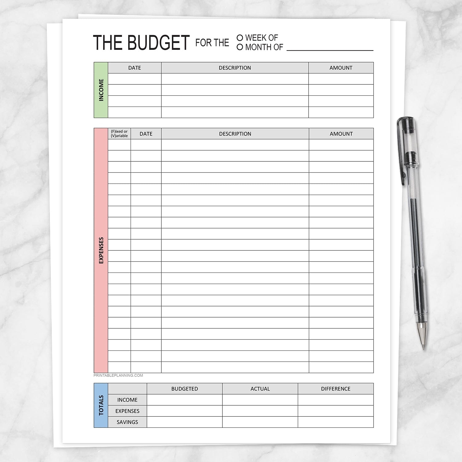 Free Blank Budget Worksheet Printables To Take Charge Of Your Finances Free Blank Budget Worksheet Printables To Take Charge Of Your Finances