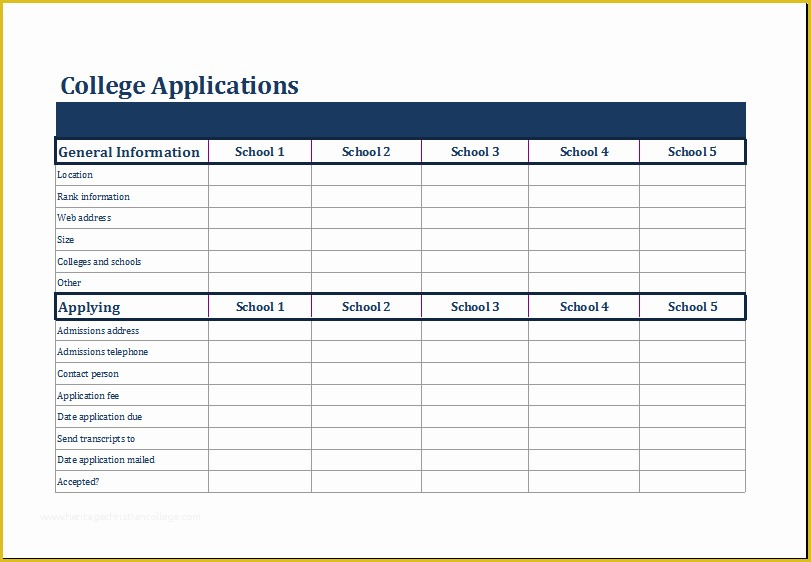 Free Comparison Chart Template Excel Of Ms Excel College Parison 