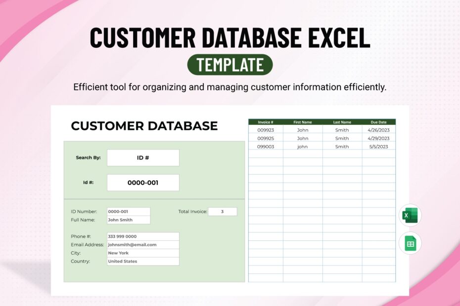 Free Editable Database Templates In Excel To Download