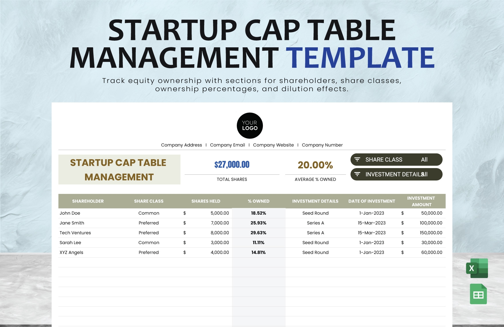Free Editable Table Templates In Excel To Download