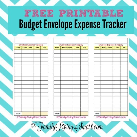 Free Envelope Expense Tracker Printable Gaskoti