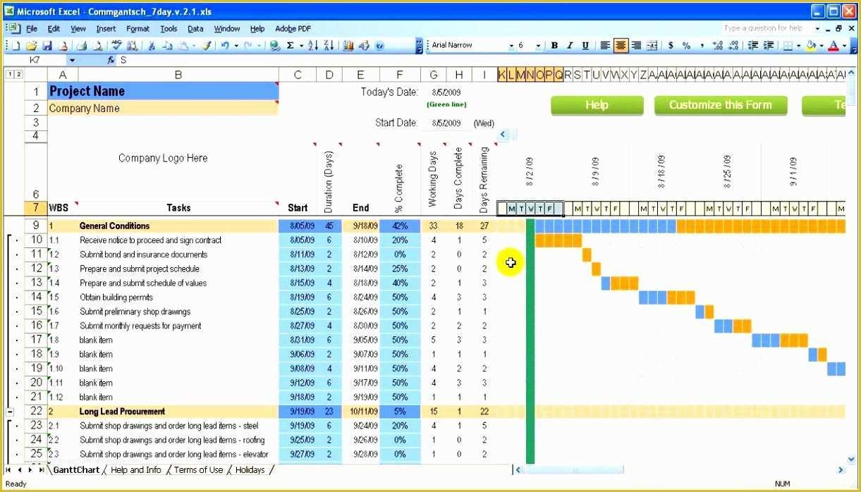 Free Excel Construction Templates Of 8 Construction Schedule Template 