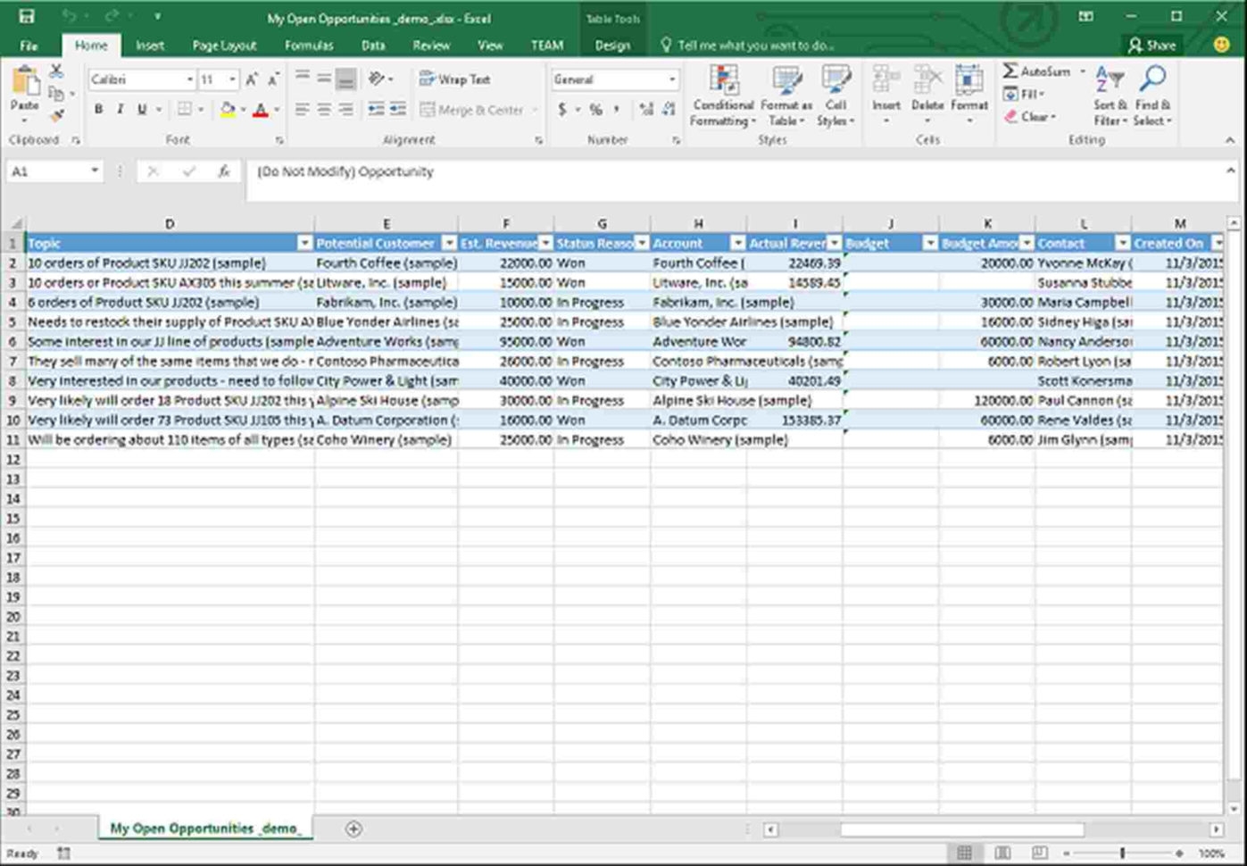 Free Excel Customer Database Template Db excel
