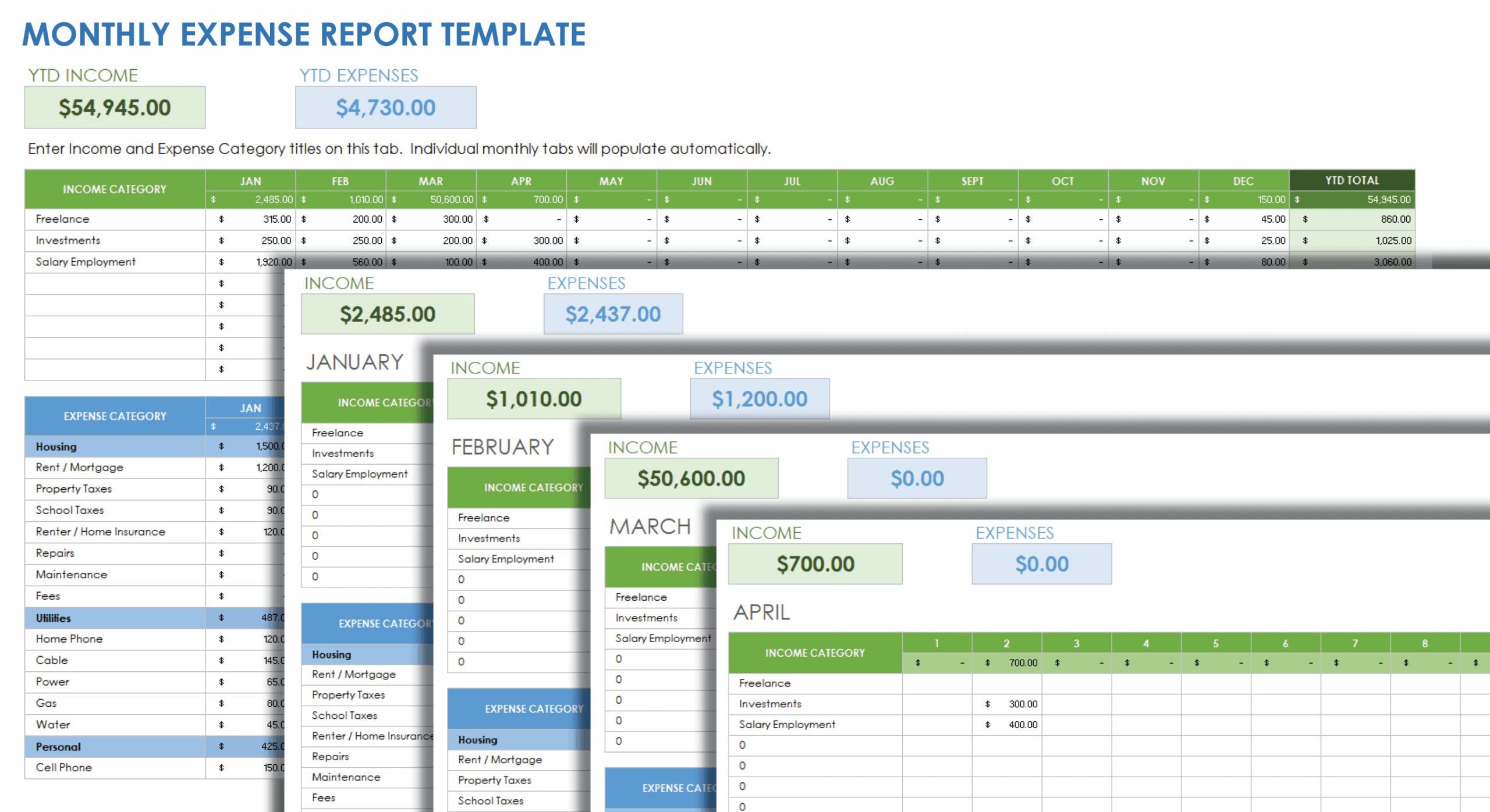 Free Excel Expense Report Templates Smartsheet Worksheets Library