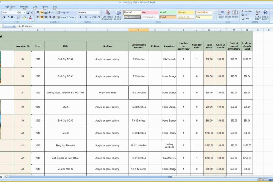 Free Excel Inventory Template Of Inventory Tracking Spreadsheet