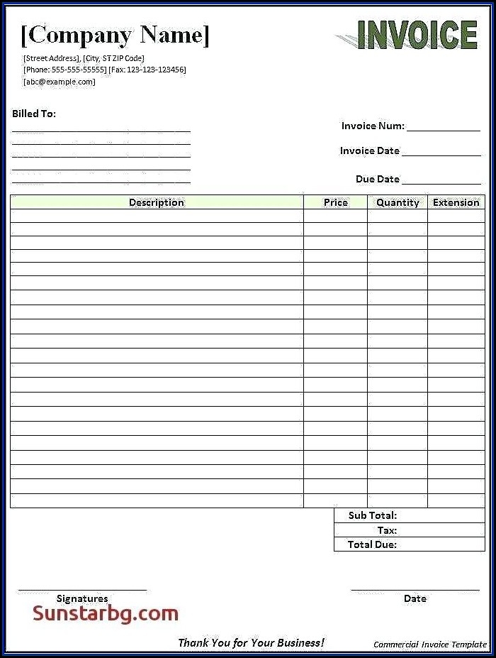 Free Excel Invoices Templates Download Template 2 Resume Examples 