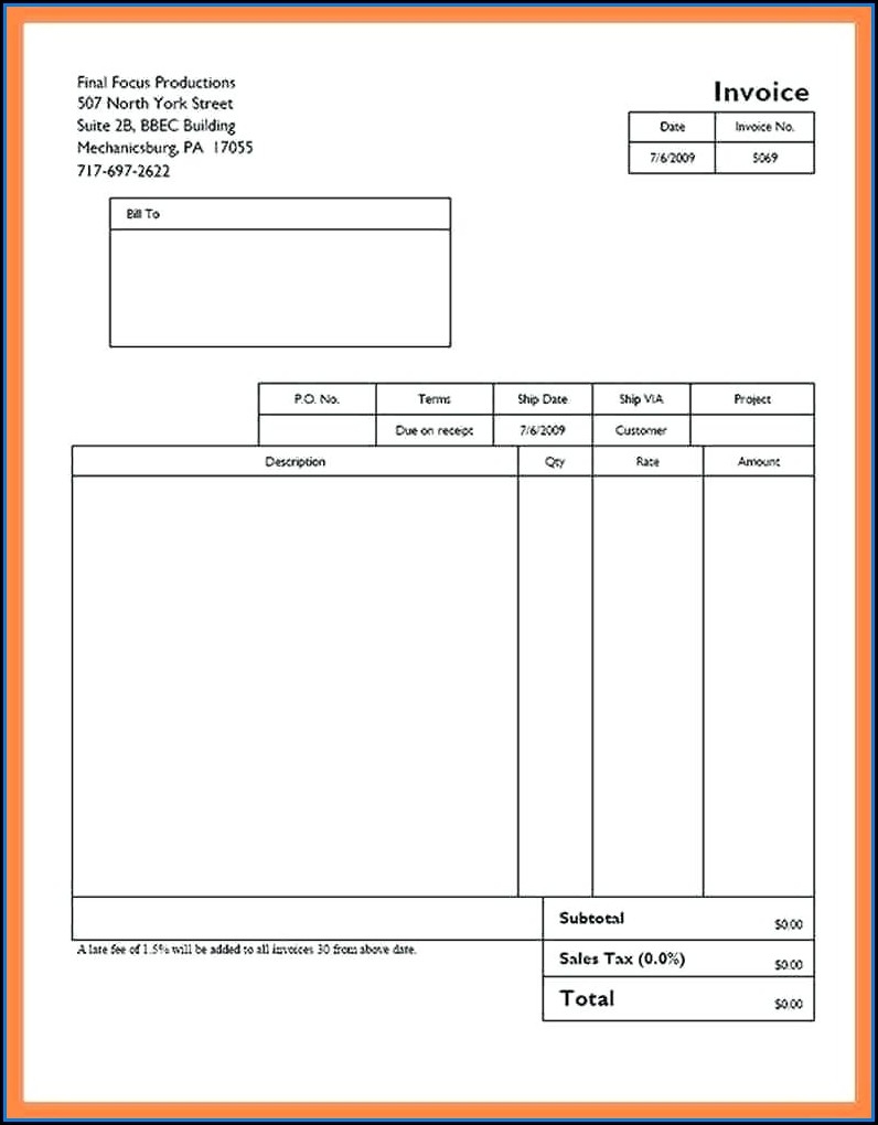 Free Excel Invoices Templates Download Template 2 Resume Examples 