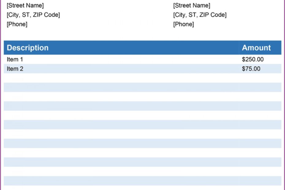 Free Excel Invoices Templates Download Template 2 Resume Examples
