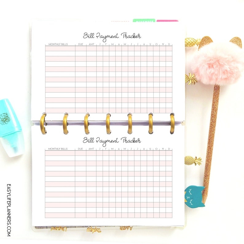 Free Expense Tracker Printable Happy Planner Lerypocket