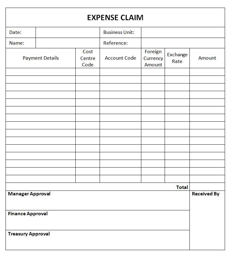Free Expenses Form Template Uk Free Templates Printable