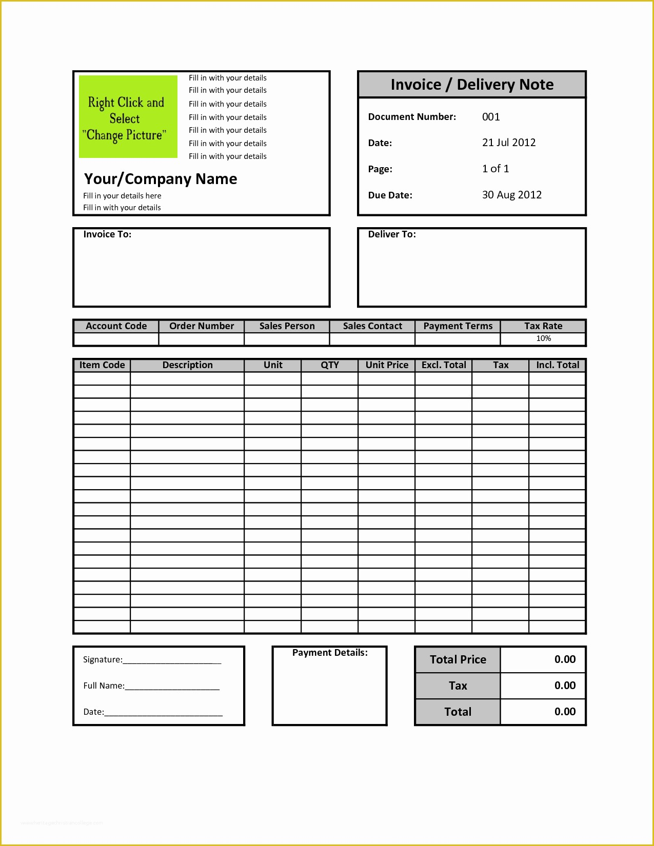 Free Invoice Template Excel Of Billing Invoice Template Excel 