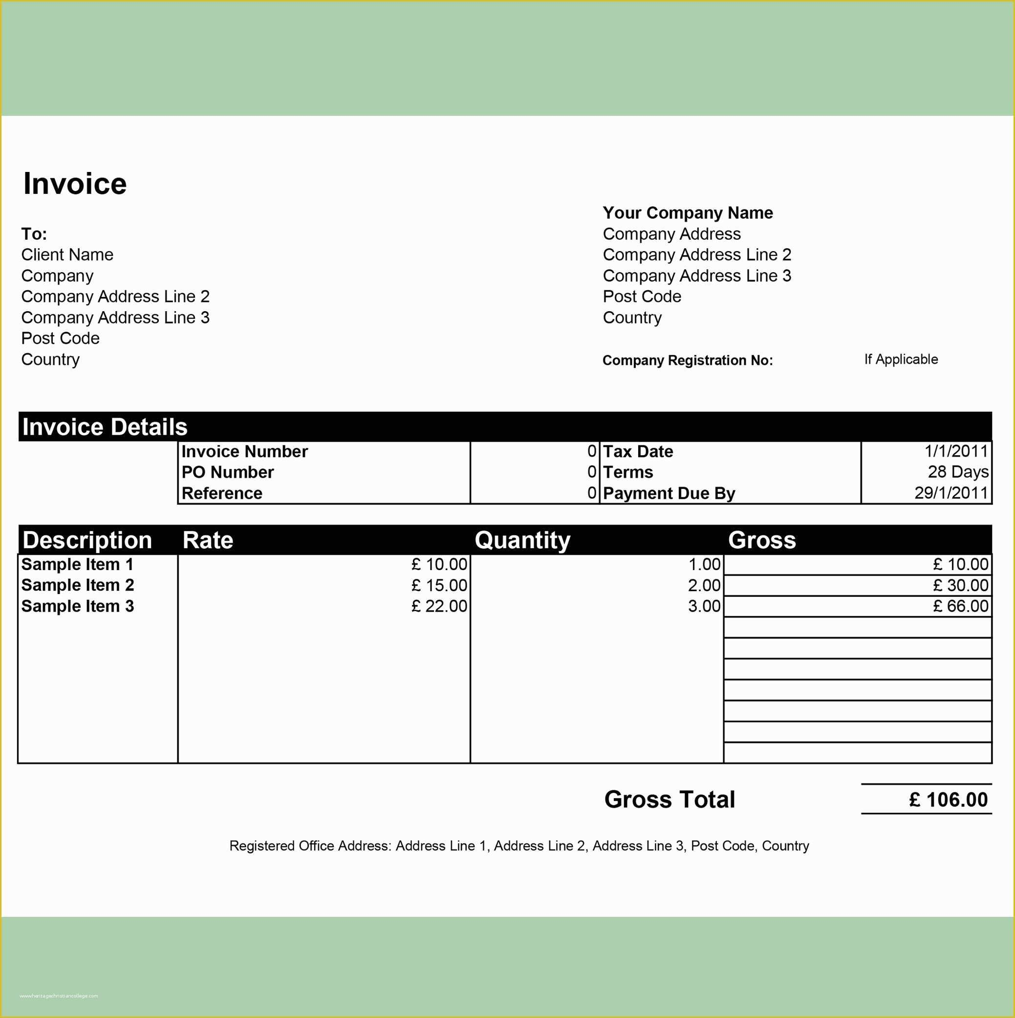 Free Invoice Template Excel Of Free Invoice Templates By Invoiceberry Free Invoice Template Excel Of Free Invoice Templates By Invoiceberry
