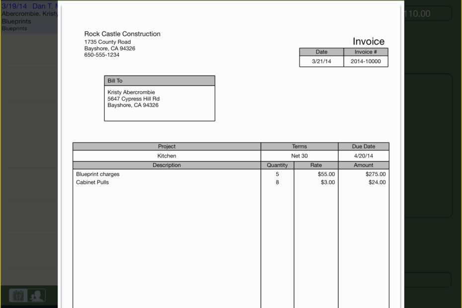 Free Invoice Template Excel Of Quickbooks Invoice Template Excel