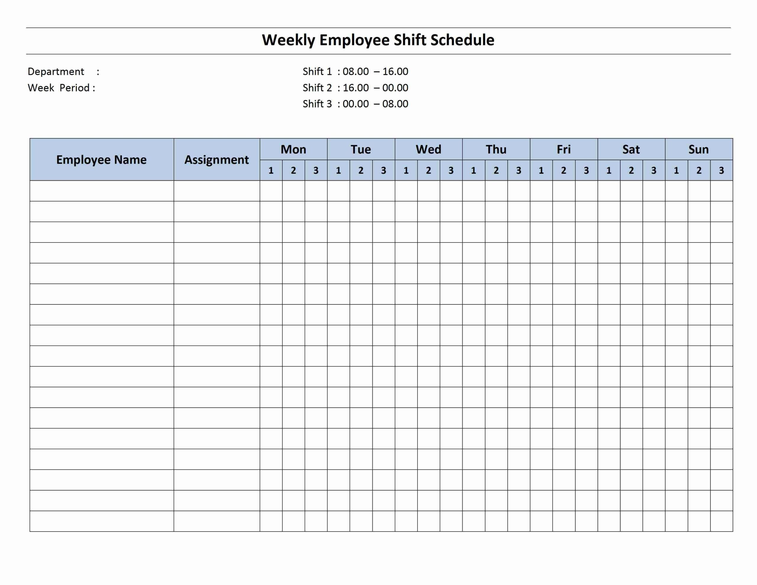 Free Microsoft Excel Weekly Schedule Template Discoverygolf