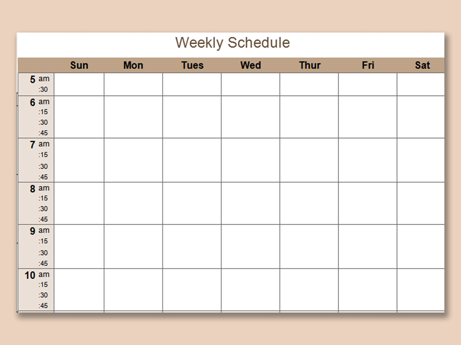 Free Microsoft Excel Weekly Schedule Template Singasse Free Microsoft Excel Weekly Schedule Template Singasse