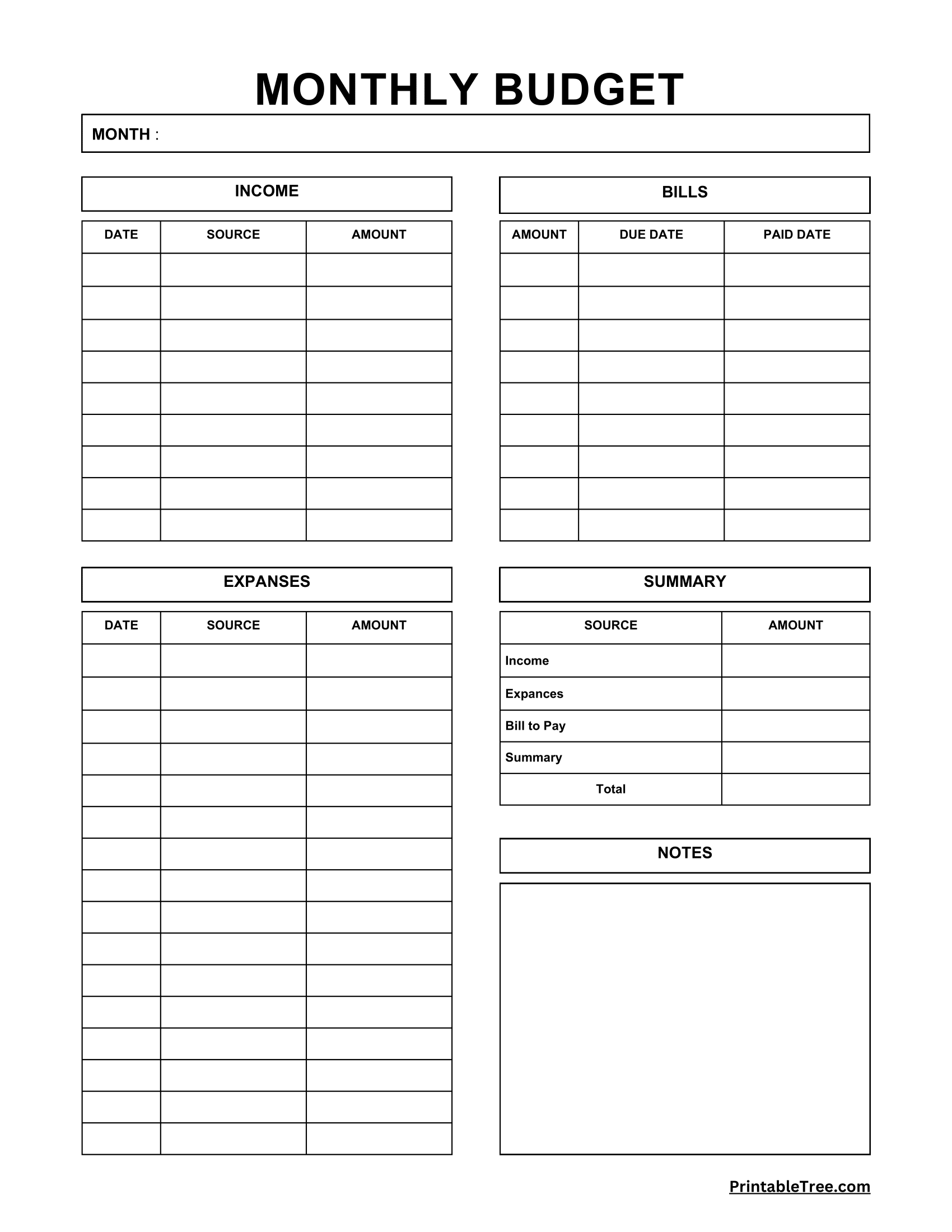 Free Online Printable Calendar 2024 Monthly Expenses Korry Xaviera