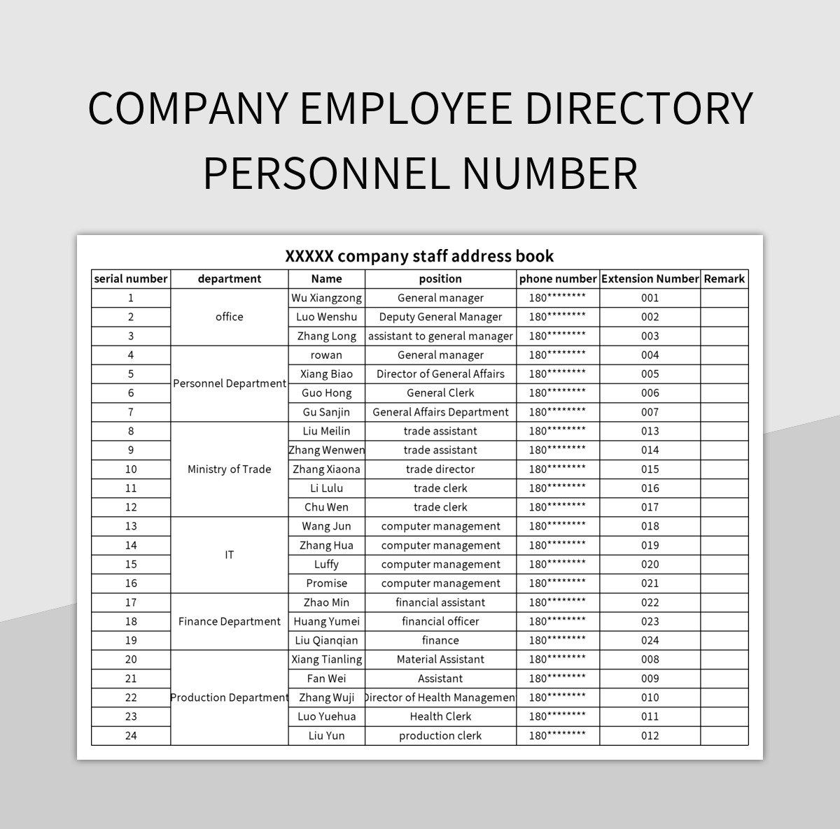 Free Phone Directory Templates For Google Sheets And Microsoft Excel 