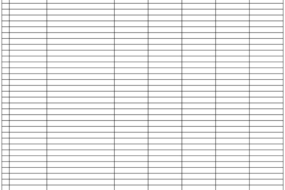 Free Printable Blank Spreadsheet Template Free Templates Printable