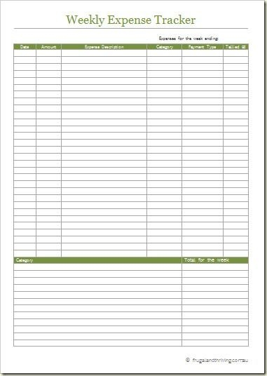Free Printable Expense And Sales Tracker Petrilly