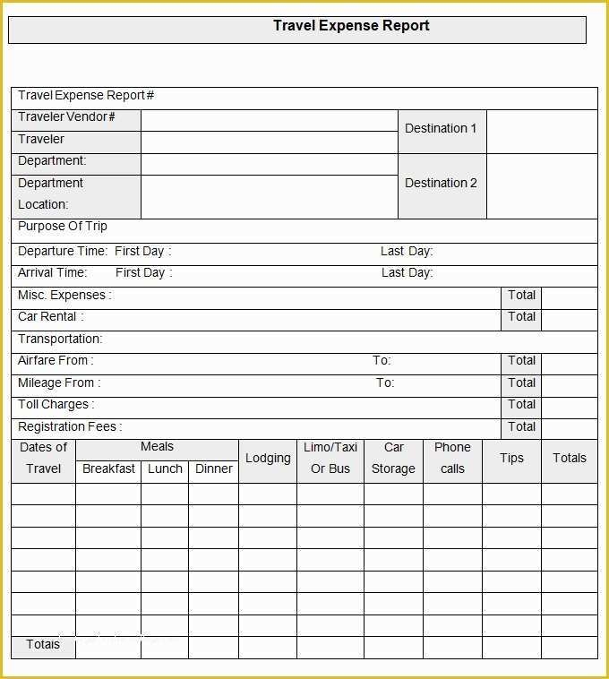 Free Printable Expense Reports Templates Of 29 Expense Report Templates 