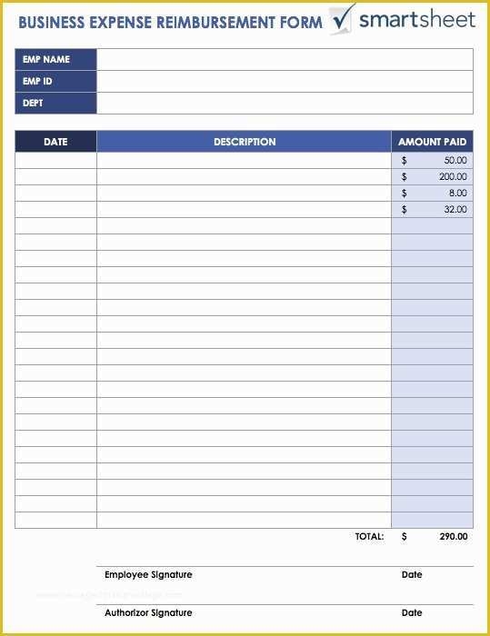 Free Printable Expense Reports Templates Of Free Expense Report 