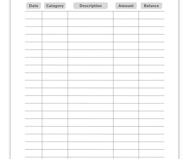 FREE Printable Expense Tracker