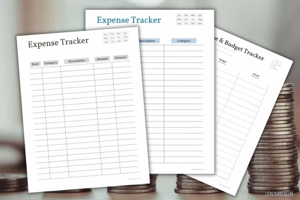 FREE Printable Expense Tracker Monthly Budget Trackers Love Our 