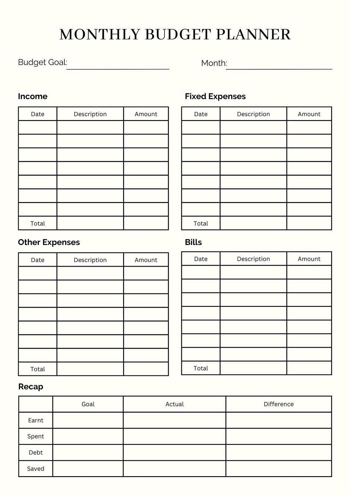 Free Printable Monthly Budget Template Printables Tem Vrogue co