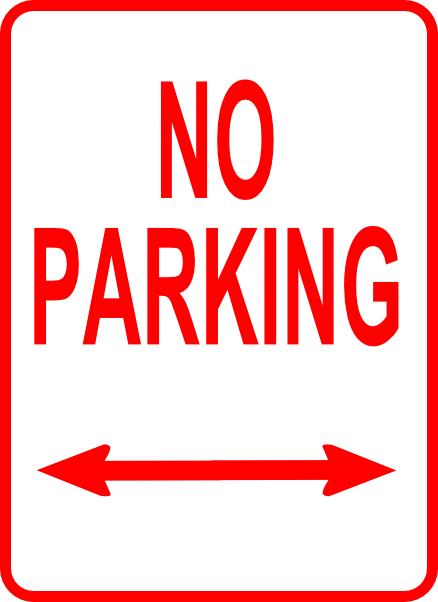 Free Printable No Parking Signs ClipArt Best
