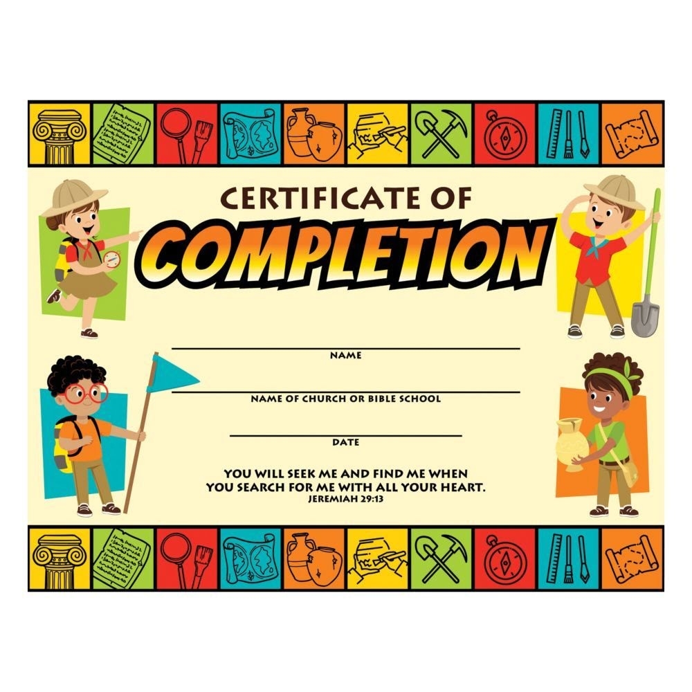 Free Printable Vbs Certificate Template Printable Templates Online By 