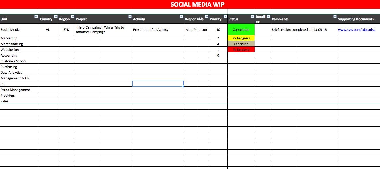 Free Wip Report Template Excel Printable Brochure Template