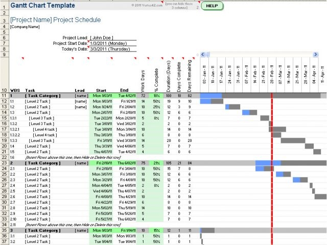 Gant Chart Templates Gantt Chart Template Pro For Excel Williamson ga us