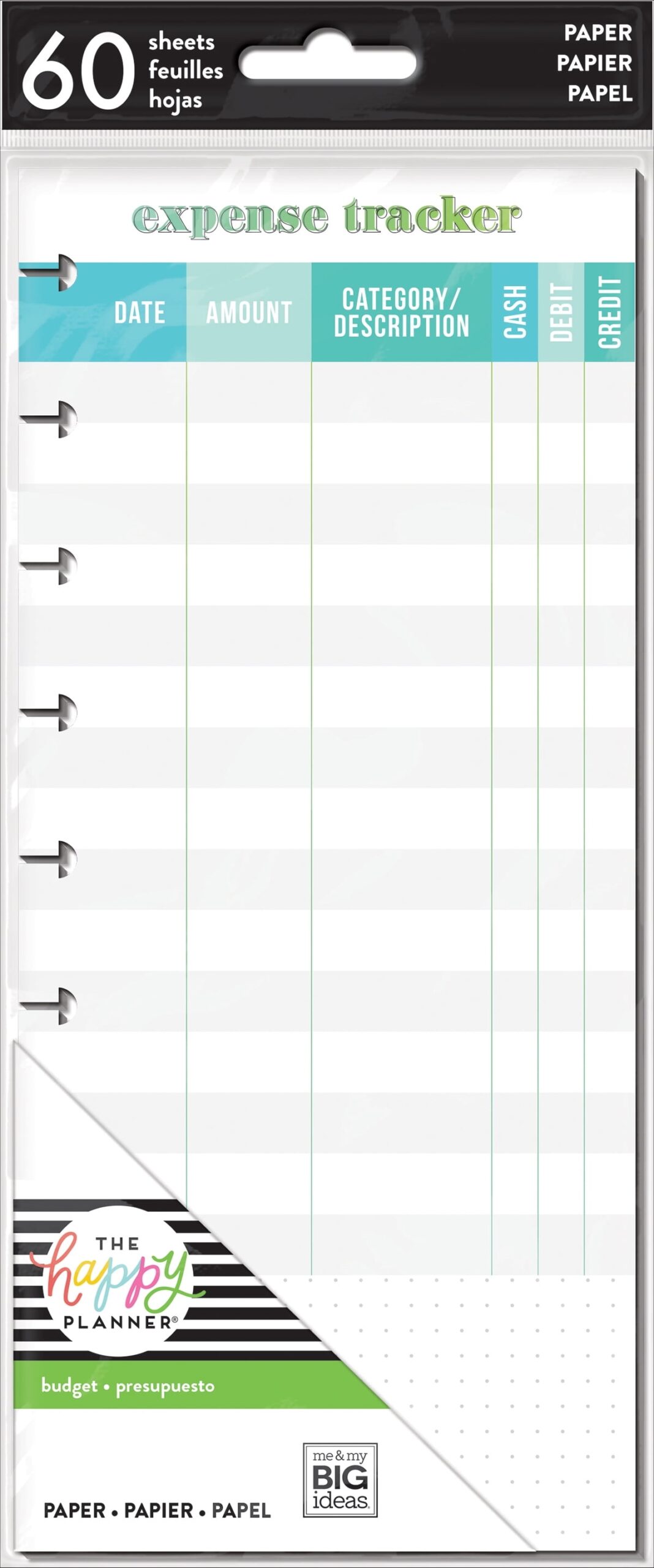 Happy Planner Expense Tracker Half Sheet Printable Reliefhost