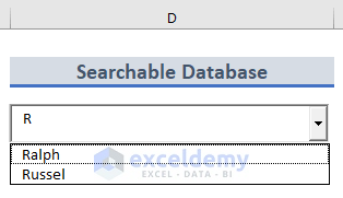 How To Create A Searchable Database In Excel 2 Quick Tricks
