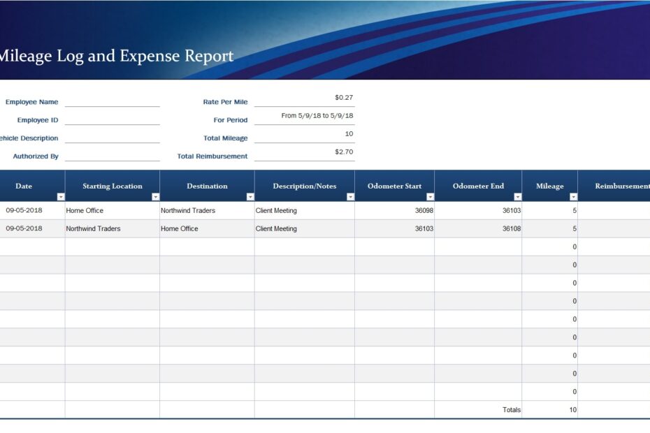 How To Use Expense Report Template In Excel Infoupdate