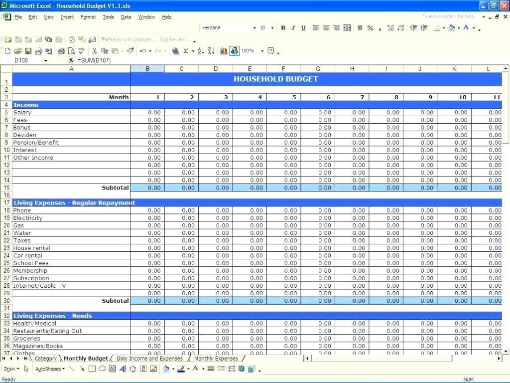 Income Expenses Spreadsheet In Small Business Income And Expenses 