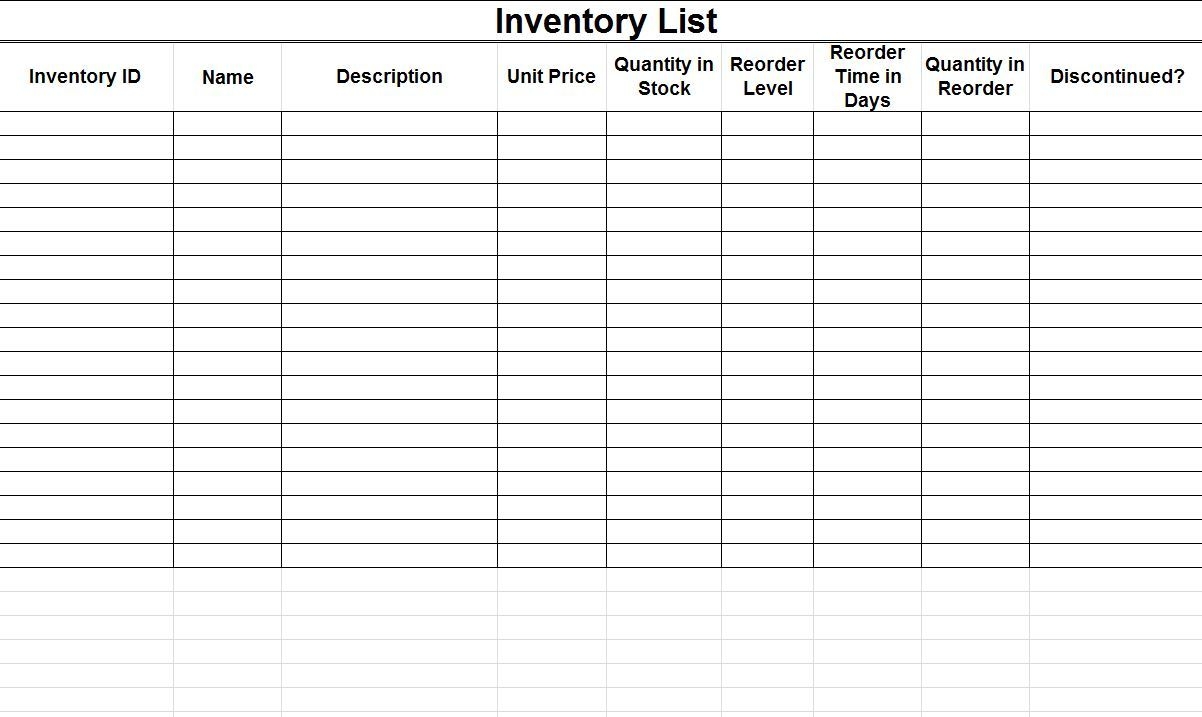 Inventory Spreadsheet Templates Inventory Spreadsheet Spreadsheet 