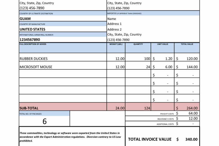 Invoice Excel Template Db excel
