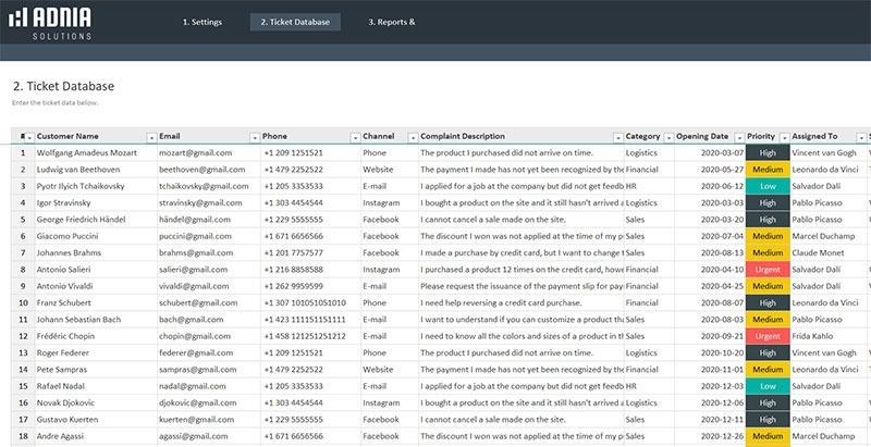 Issue Tracking Excel Template Adnia Solutions