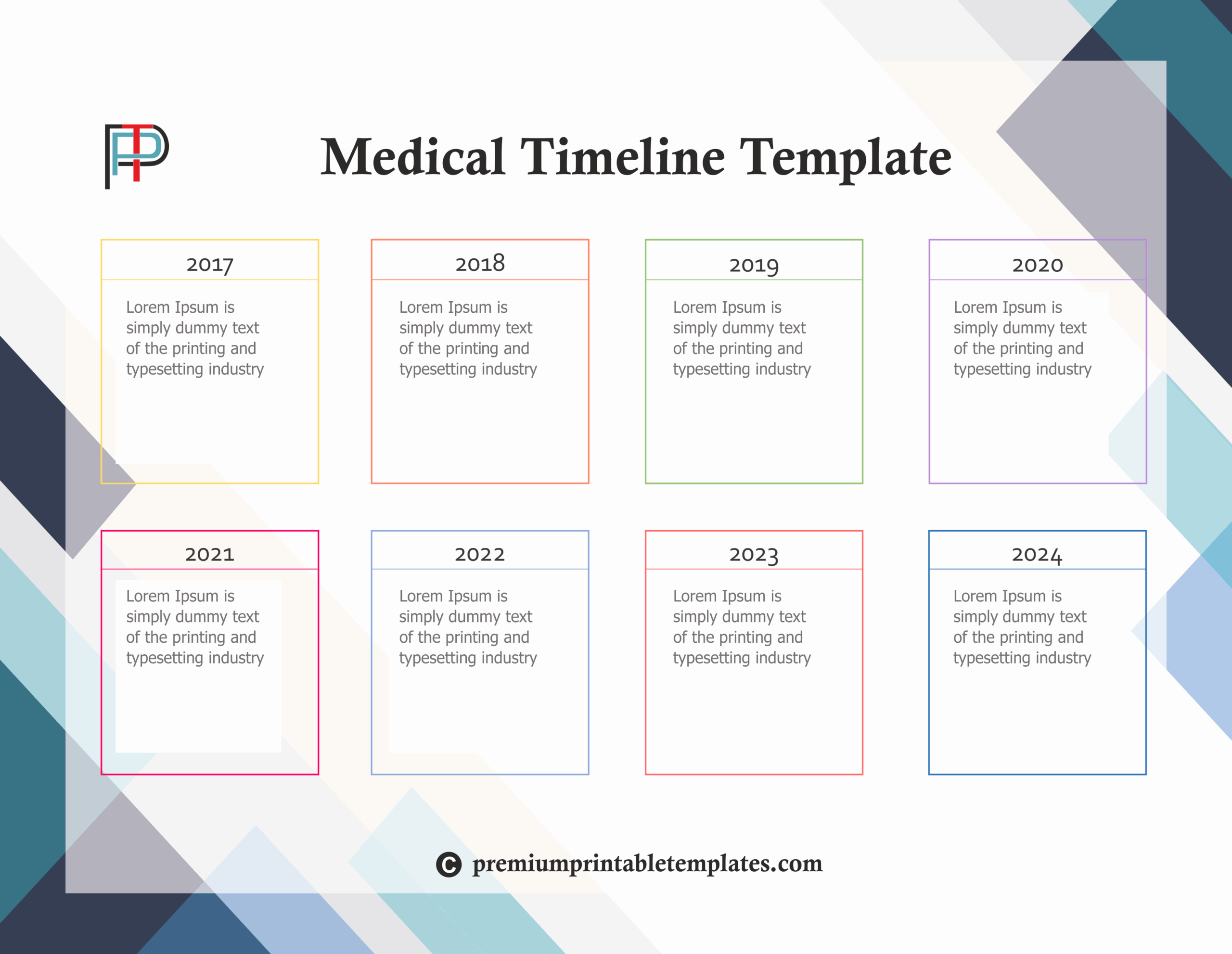 Medical Chronology Template