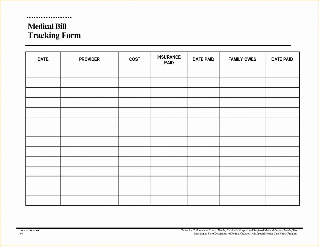 Medical Expense Spreadsheet Templates Db excel